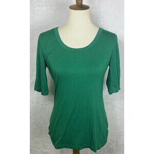 Cable & Gauge Women's Top Half Sleeve Rainforest Green Size Medium NEW